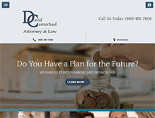 Tablet Screenshot of dhcarmichaellawgroup.com